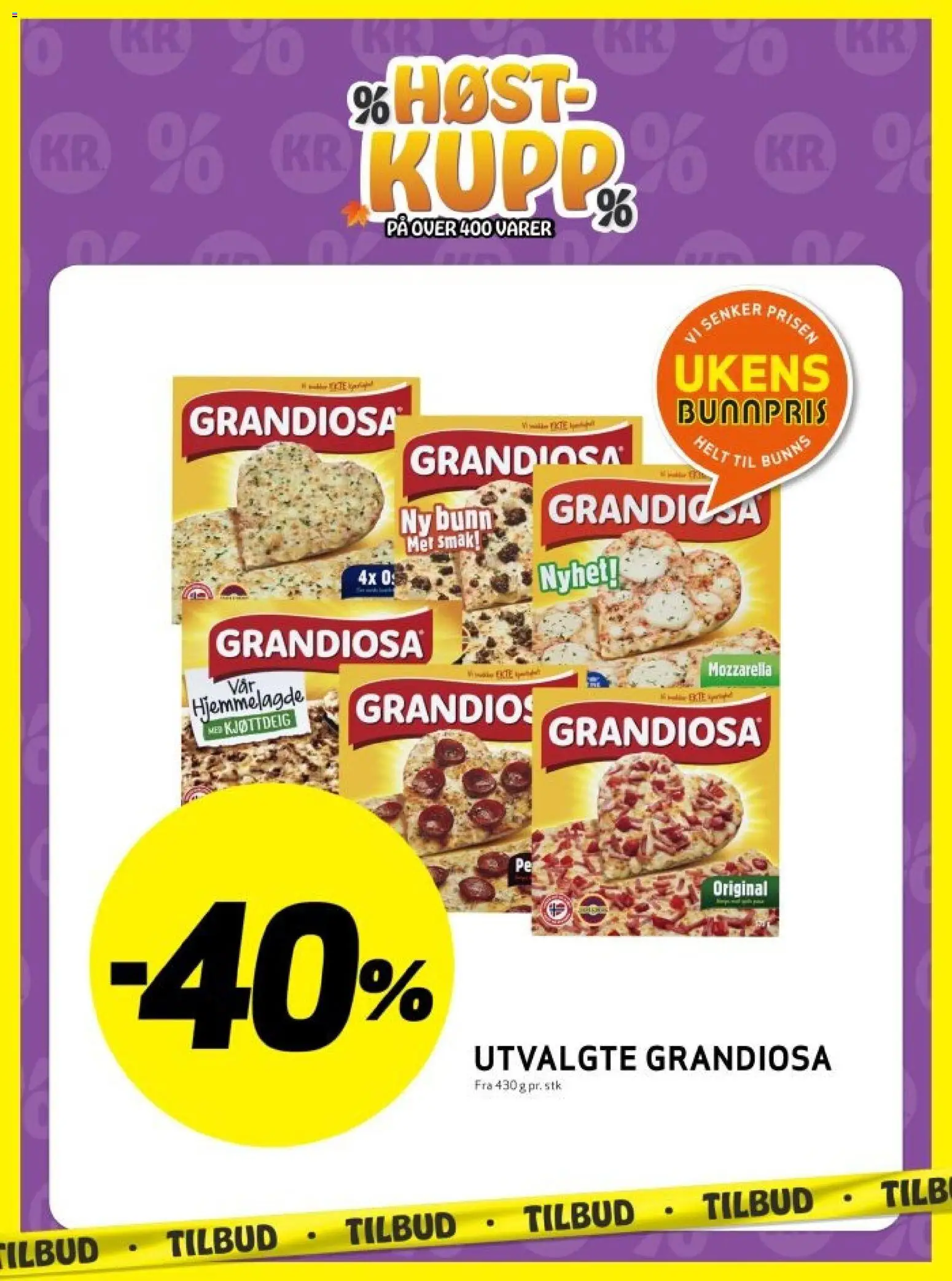 Forhåndsvis Bunnpris kundeavis Se ukens HELGEKUPP! fra butikk Bunnpris gyldig fra 17/09/2026