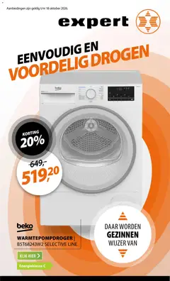 Voorbeeld van Expert folder van winkel Expert geldig vanaf 12-10-2026