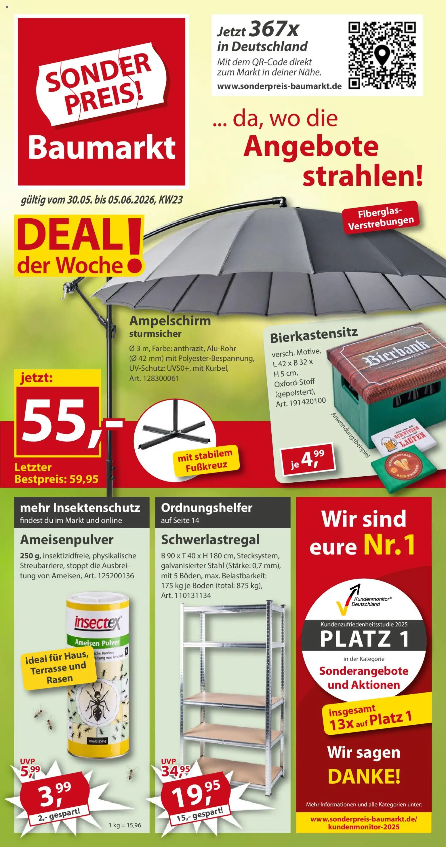 Vorschau von dem Prospekt des Geschäftes Sonderpreis Baumarkt, gültig ab dem 30.05.2026
