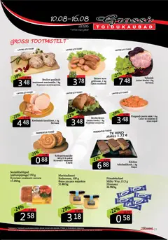 Grossi Toidukaubad kliendilehe eelvaade alates 10.08.2026