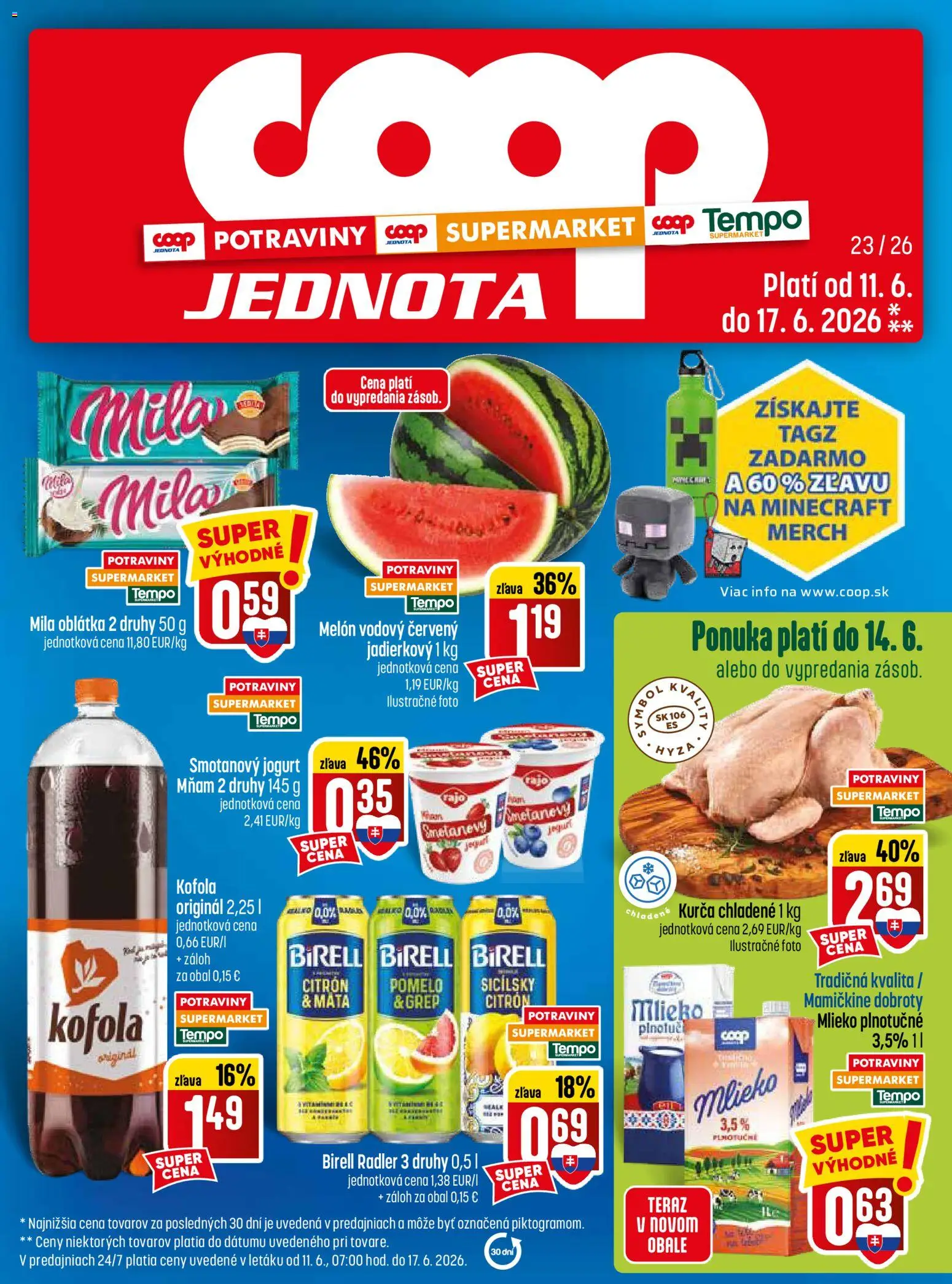 Náhľad COOP Jednota letáku platného od 11.06.2026