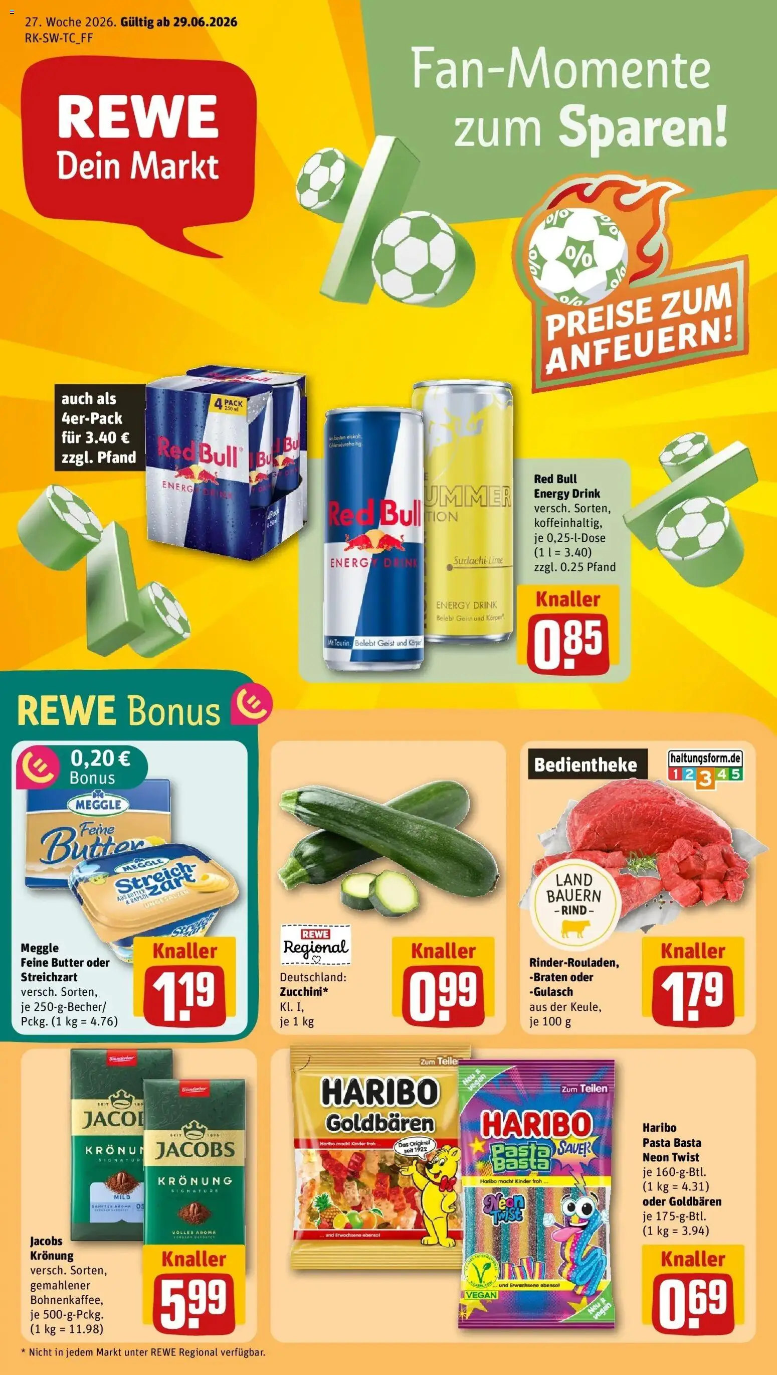 Vorschau von dem Prospekt des Geschäftes Rewe, gültig ab dem 29.06.2026