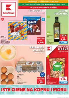 Pregled letka Karlovac trgovine Kaufland vrijedi od 12.08.2026