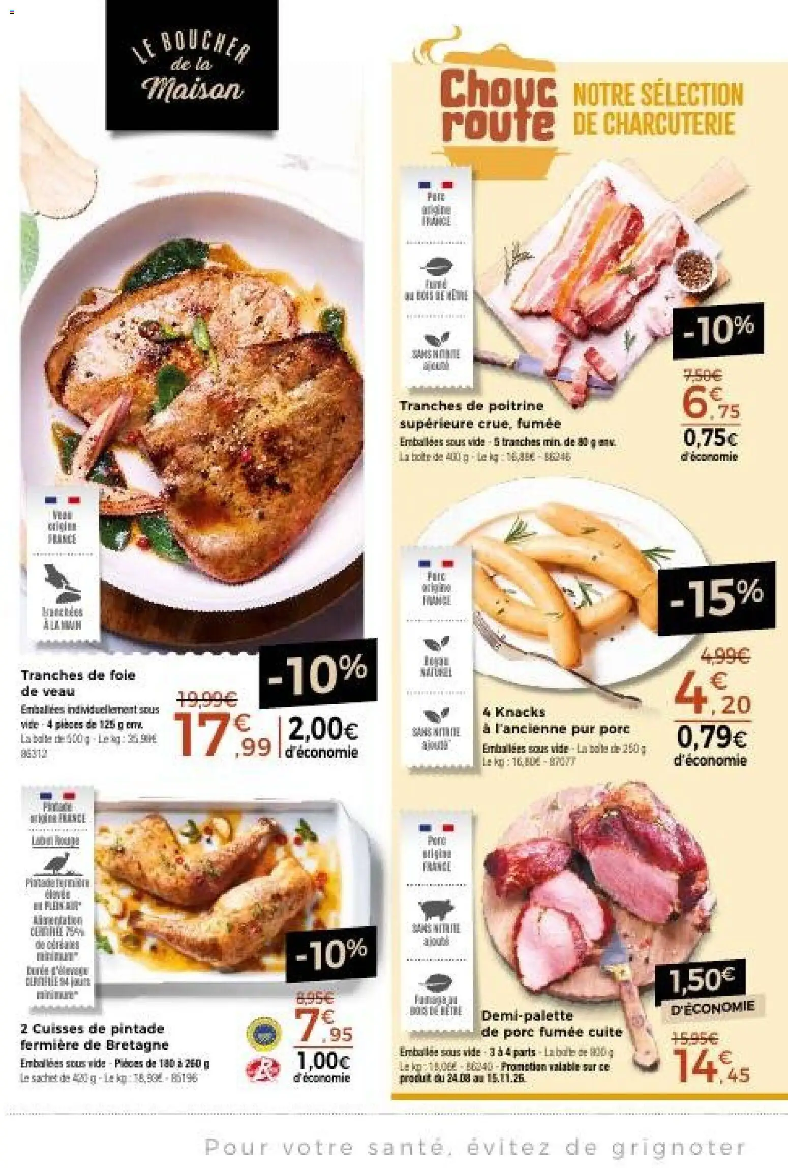 Prévisualisation de Thiriet catalogue du magasin Thiriet formulaire valide 26/10/2026 - Charcuterie, Foie, Pintade, Porc