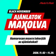 Media Markt - Media Markt Black Friday Hamarosan megtekintése, amely érvényes 2026.10.29.-től