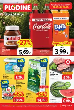 Pregled letka Plodine Katalog trgovine Plodine vrijedi od 20.05.2026