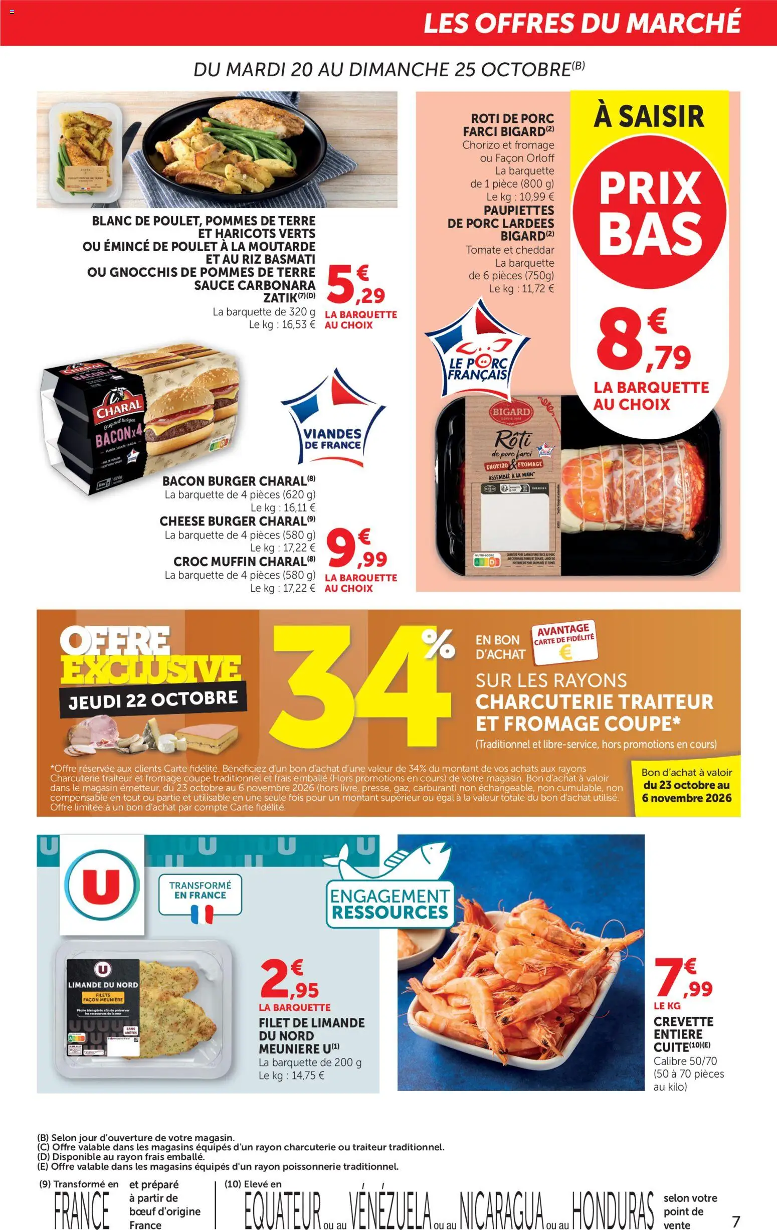 Prévisualisation de bi1 Catalogue halloween du magasin bi1 formulaire valide 20/10/2026 - Fromage, Poissonnerie, Rôti de porc, Crevette, Riz, Cheddar, Porc, Riz basmati