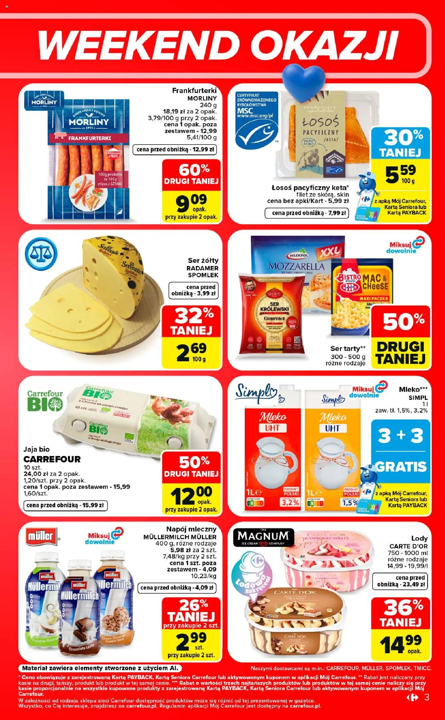 Pogląd gazetki "Carrefour gazetka - Weekend okazji" ze sklepu Carrefour ważnej od 24.09.2026