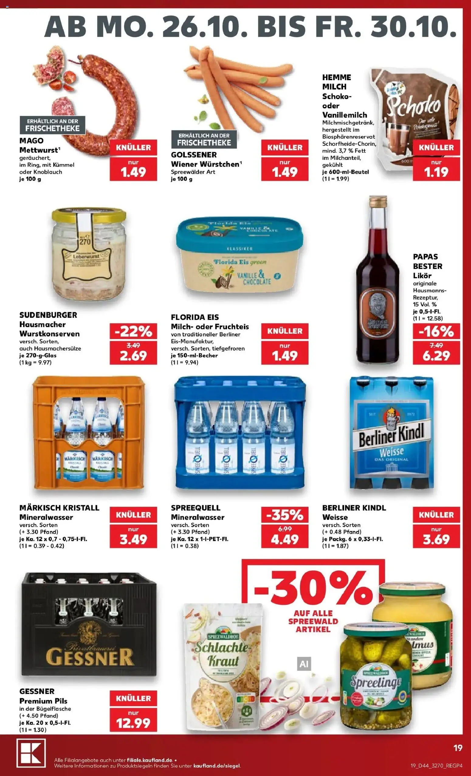 Vorschau von dem Prospekt des Geschäftes Kaufland, gültig ab dem 26.10.2026