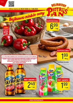 Pogląd gazetki "Piotruś Pan gazetka" ze sklepu Piotruś Pan ważnej od 28.07.2026