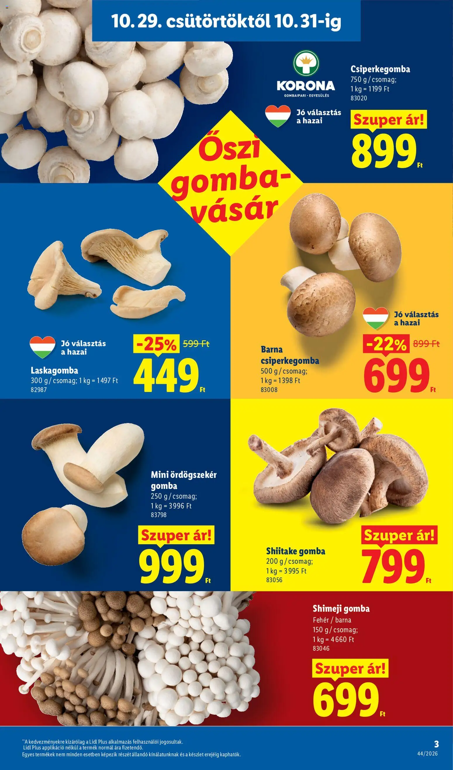 Lidl - Lidl akciós újság megtekintése, amely érvényes 2026.10.29.-től