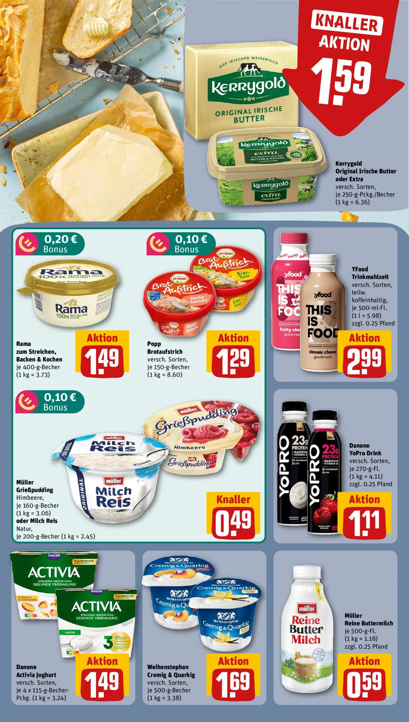 Vorschau von dem Prospekt des Geschäftes Rewe ihr Kaufpark, gültig ab dem 26.10.2026 - Butter, Salat, Brot, Milch, Eier, Reis, Rapsöl, Rama