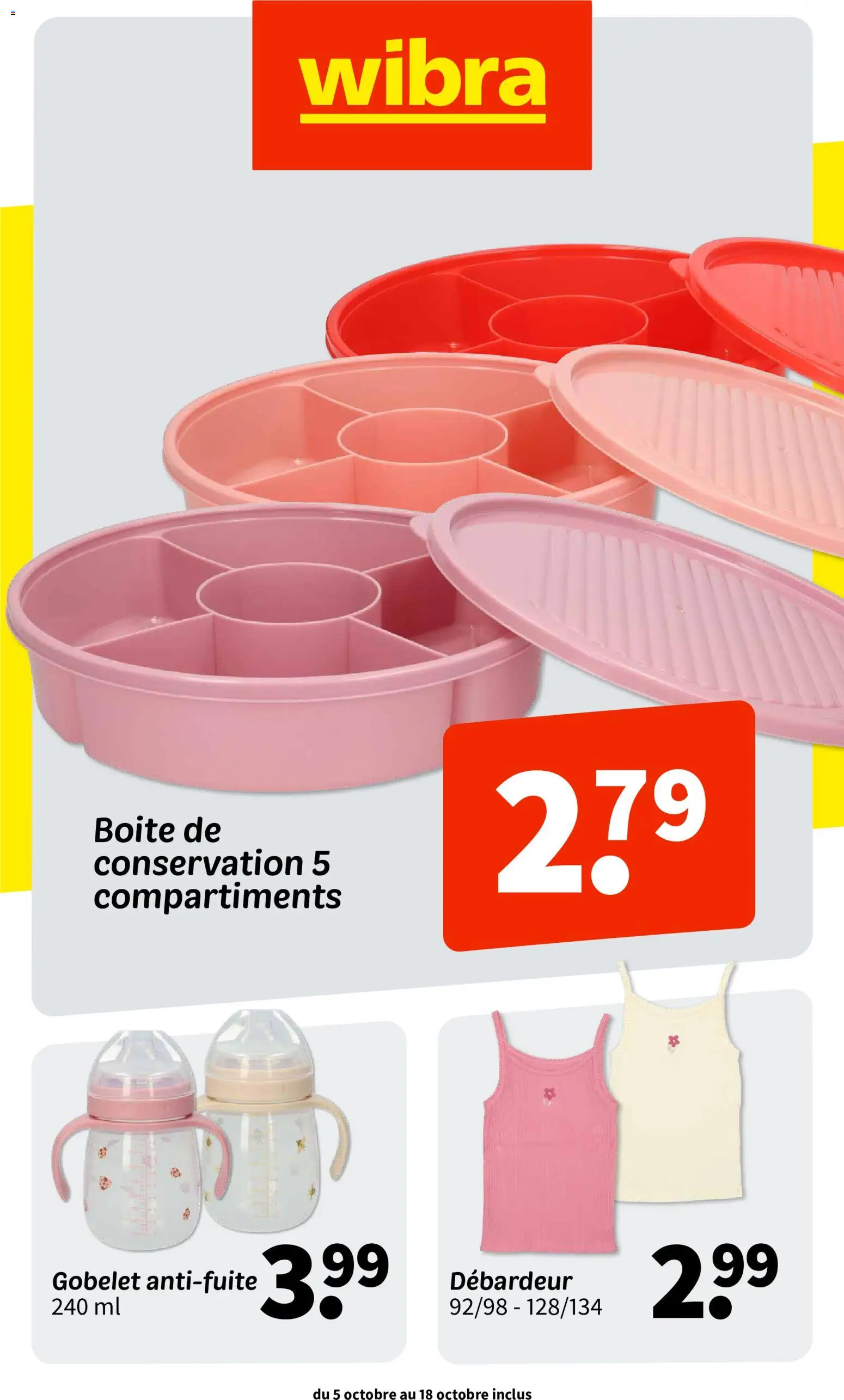 Prévisualisation de Wibra catalouge du magasin Wibra formulaire valide 05/10/2026 - Débardeur