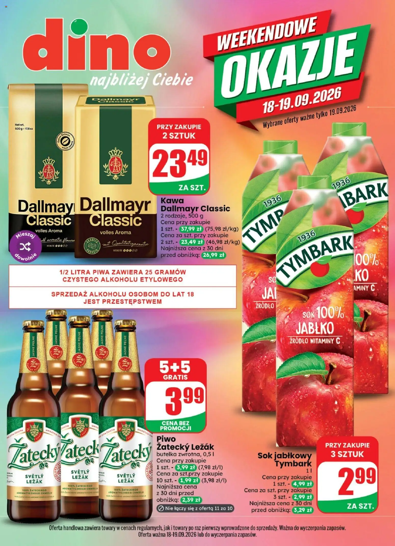 Pogląd gazetki "Dino gazetka - Weekendowe Okazje" ze sklepu Dino ważnej od 18.09.2026