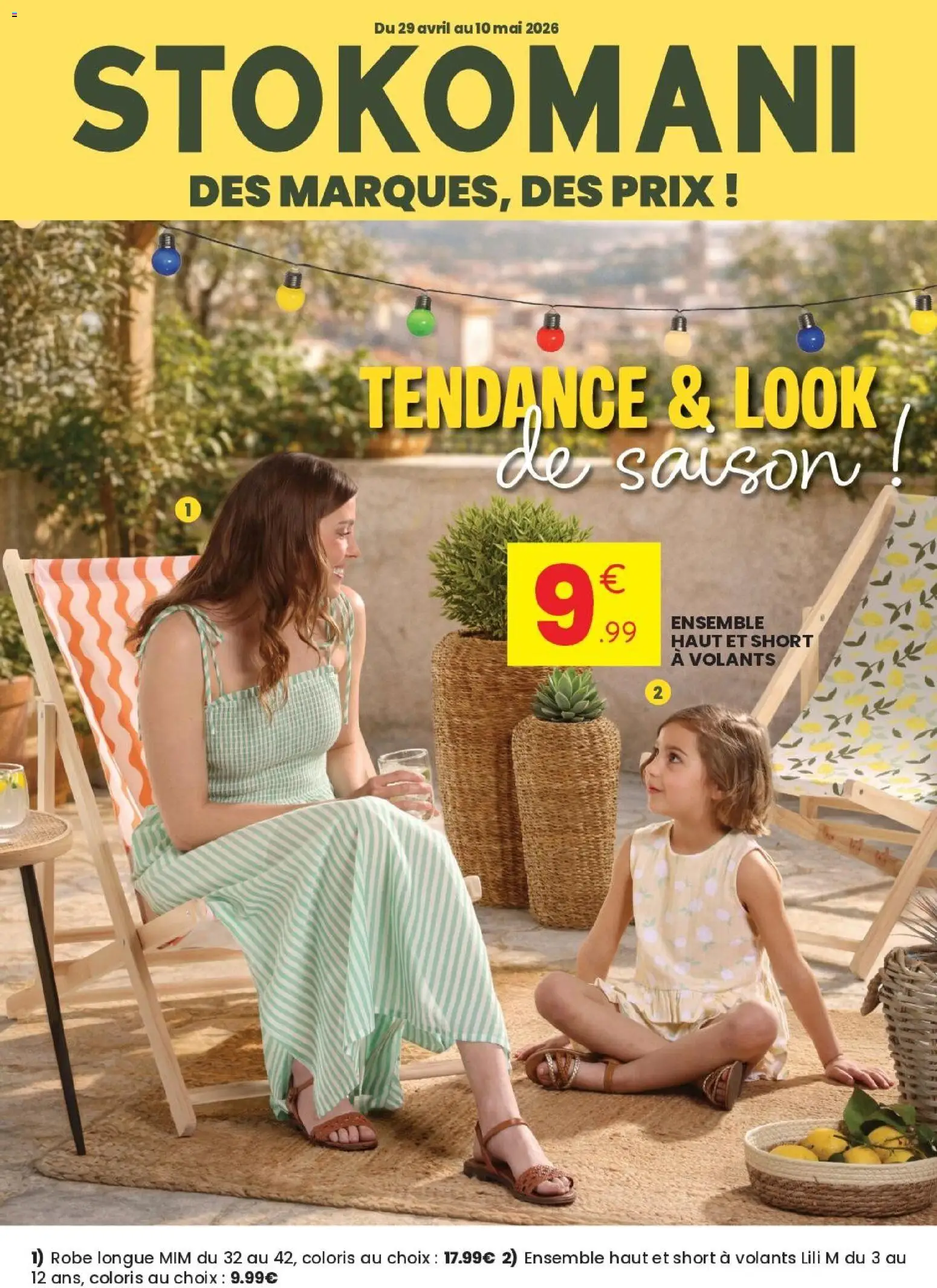 Prévisualisation de Stokomani catalogue tendance & look de saison du magasin Stokomani formulaire valide 29/04/2026 - Robe, Short, Robe longue