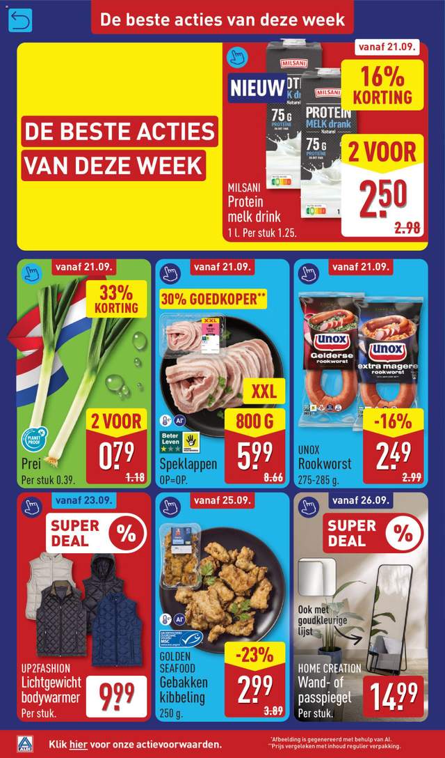 Nieuwe Aldi folder vanaf 21-09