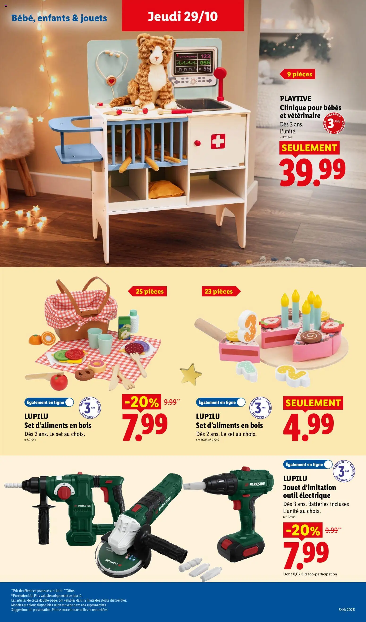 Prévisualisation de LIDL catalogue du magasin LIDL formulaire valide 29/10/2026 - Parkside, Jouets