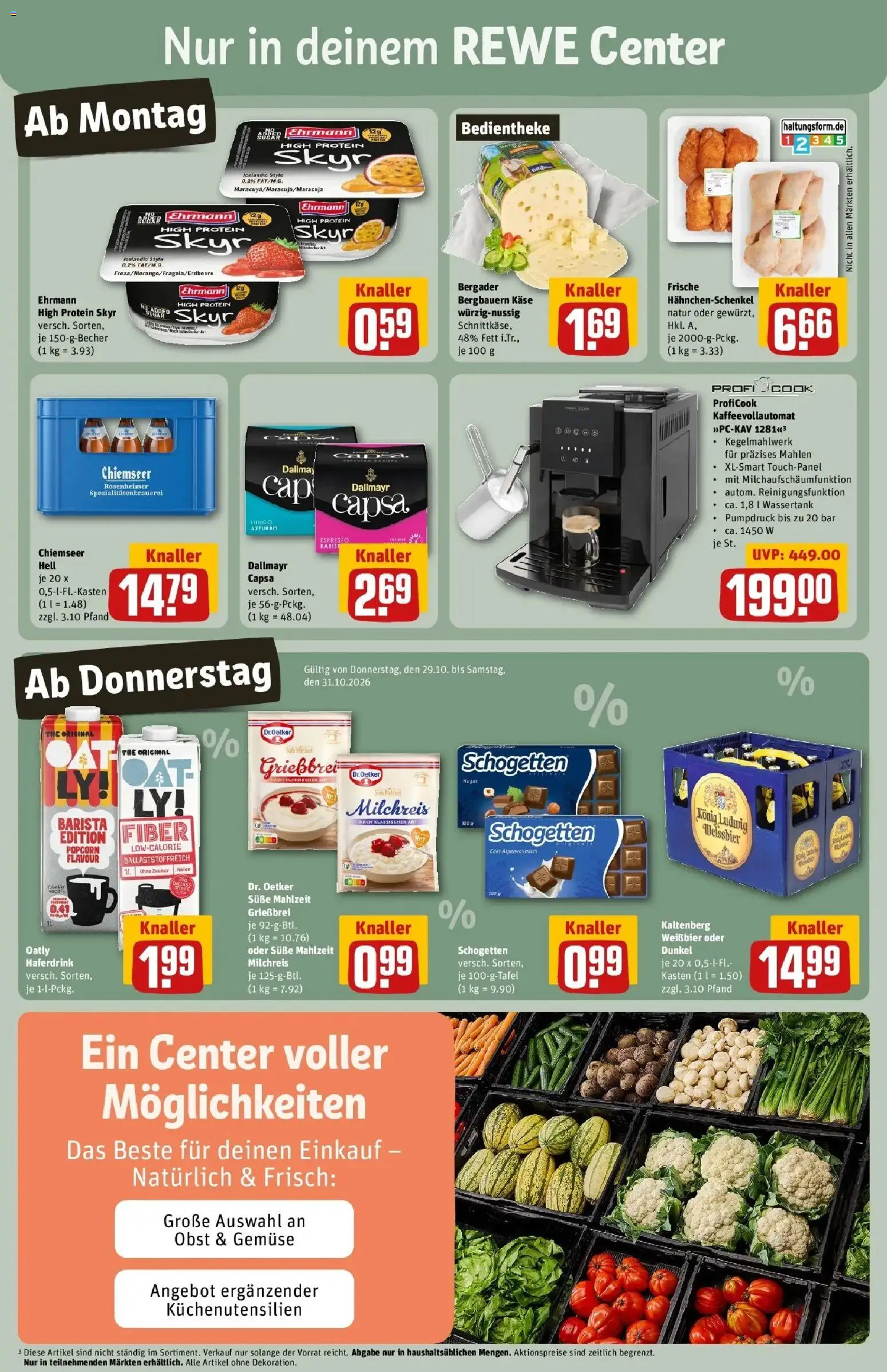Vorschau von dem Prospekt des Geschäftes Rewe, gültig ab dem 26.10.2026
