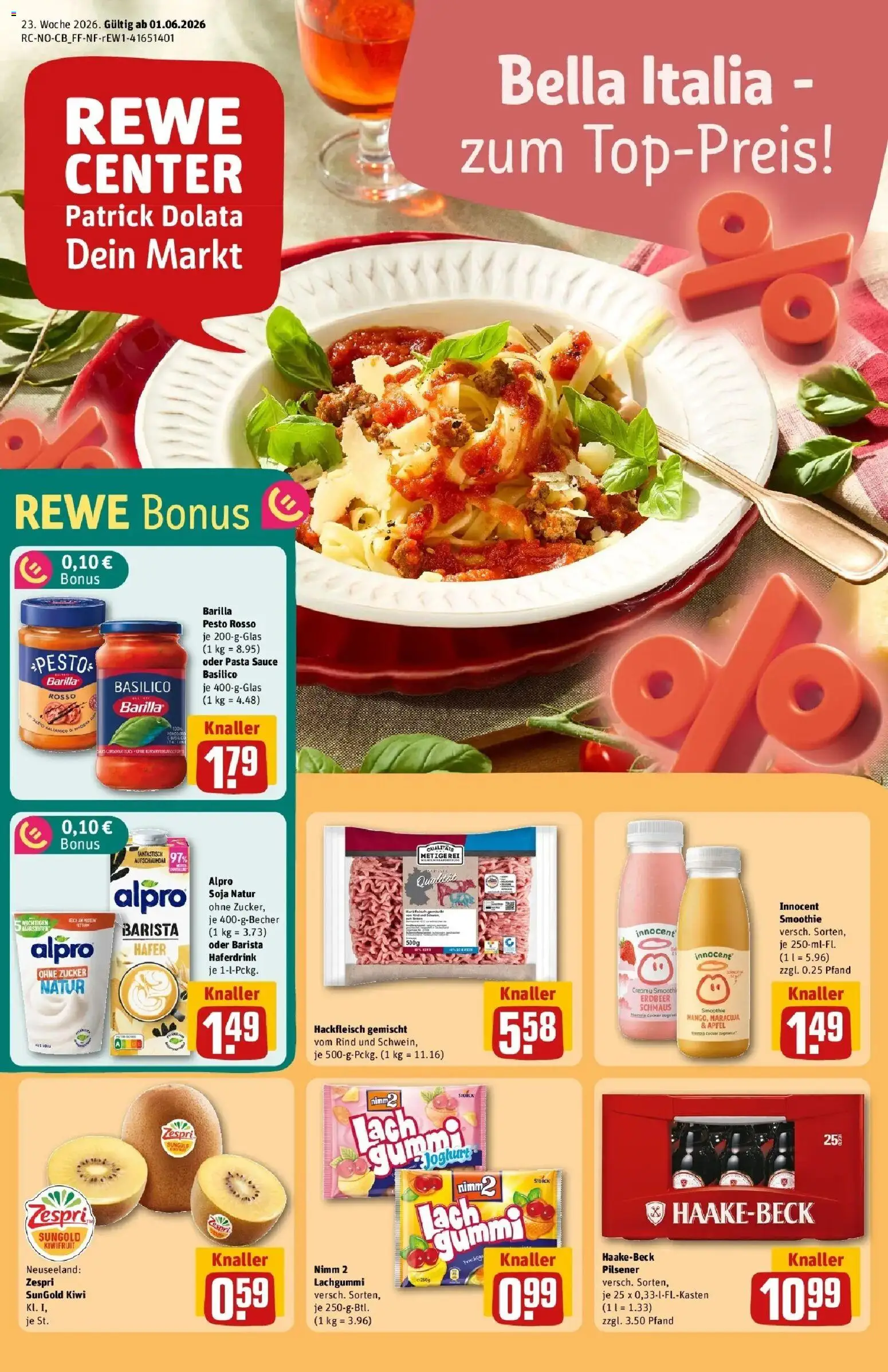 Vorschau von dem Prospekt des Geschäftes Rewe, gültig ab dem 01.06.2026