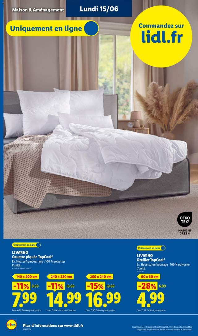 Nouveau catalogue Lidl à partir du 11/06