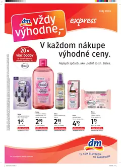 Náhľad dm drogerie letáku platného od 01.05.2026
