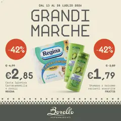 Anteprima dell'opuscolo Borello Supermercati volantino dal negozio Borello Supermercati valido da 13/07/2026