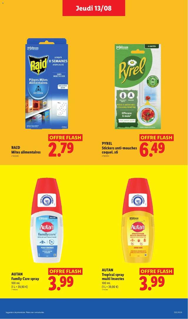 Nouveau catalogue Lidl à partir du 13/08