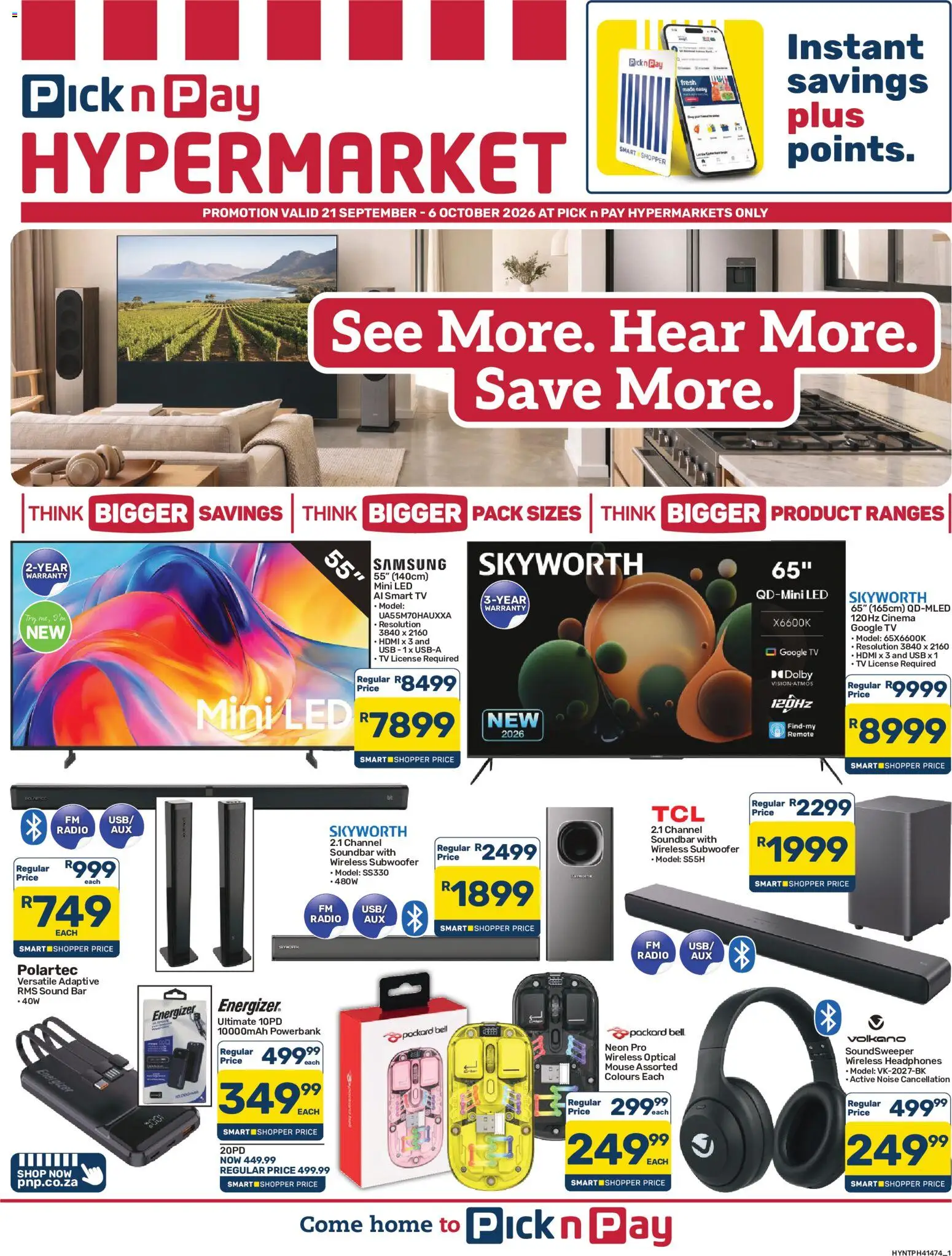 Preview of Pick n Pay flyer valid from 21/09/2026