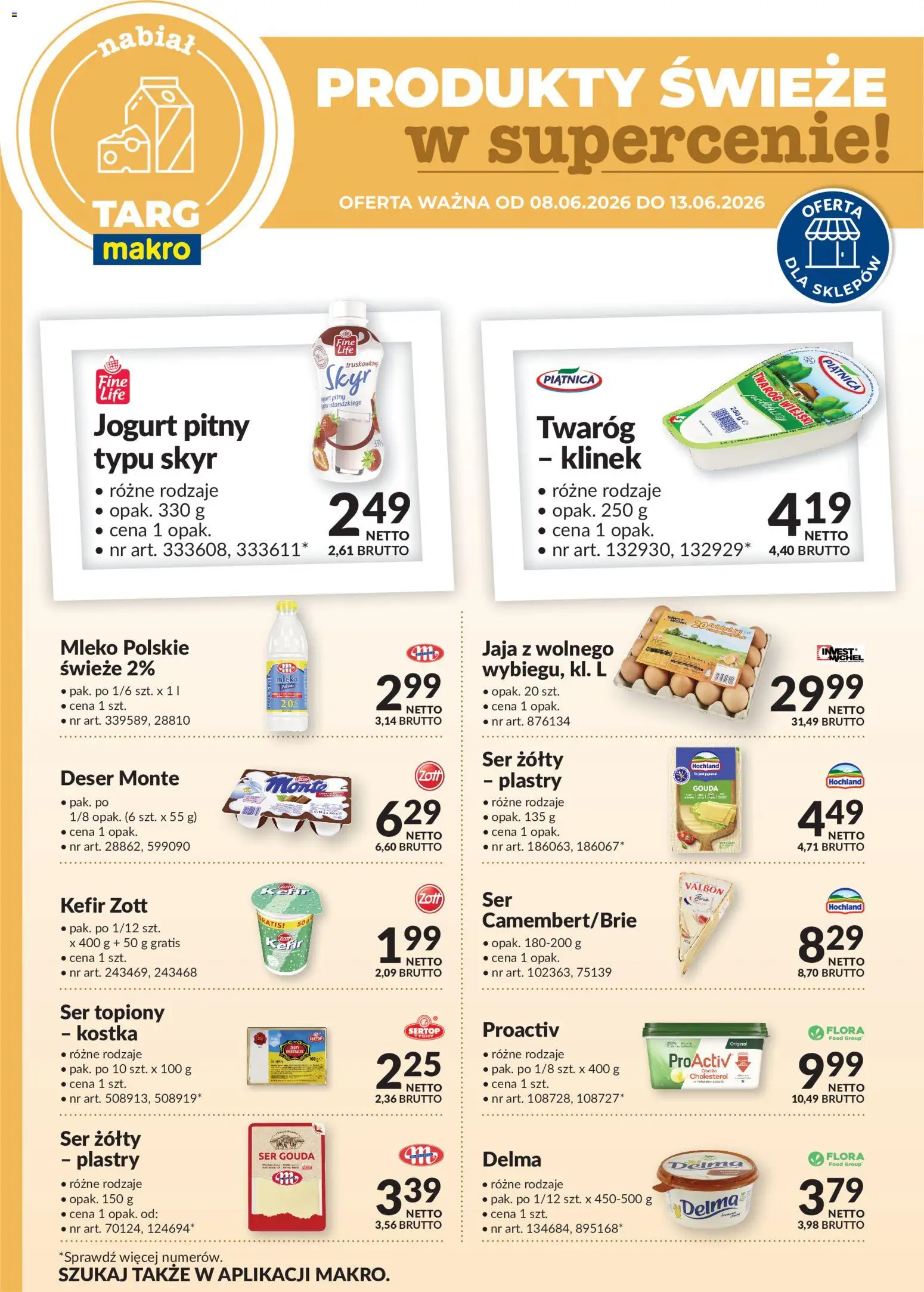 Pogląd gazetki "Makro gazetka - Oferta świeża w super cenach" ze sklepu Makro ważnej od 08.06.2026