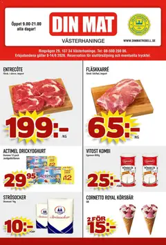 Förhandsgranska reklamblad Din Mat erbjudanden från butik Din Mat gäller från 29/06/2026