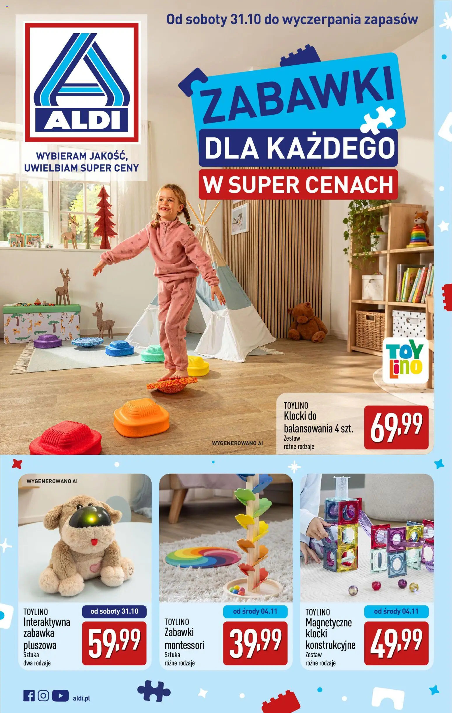 Pogląd gazetki "Aldi gazetka - Zabawki dla każdego" ze sklepu Aldi ważnej od 31.10.2026 - Zabawki