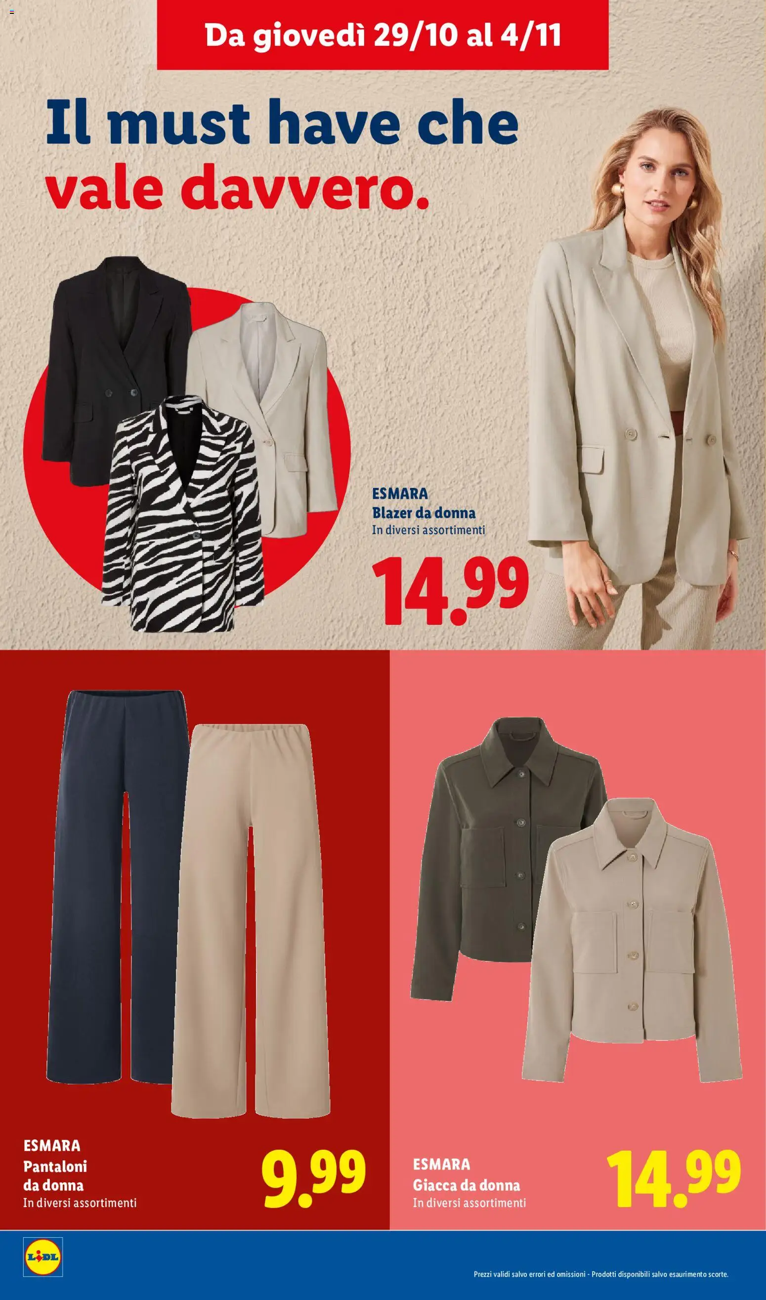 Anteprima dell'opuscolo Lidl volantino L´Autunno Che Vale Davvero dal negozio Lidl valido da 29/10/2026 - Giacca, Pantaloni