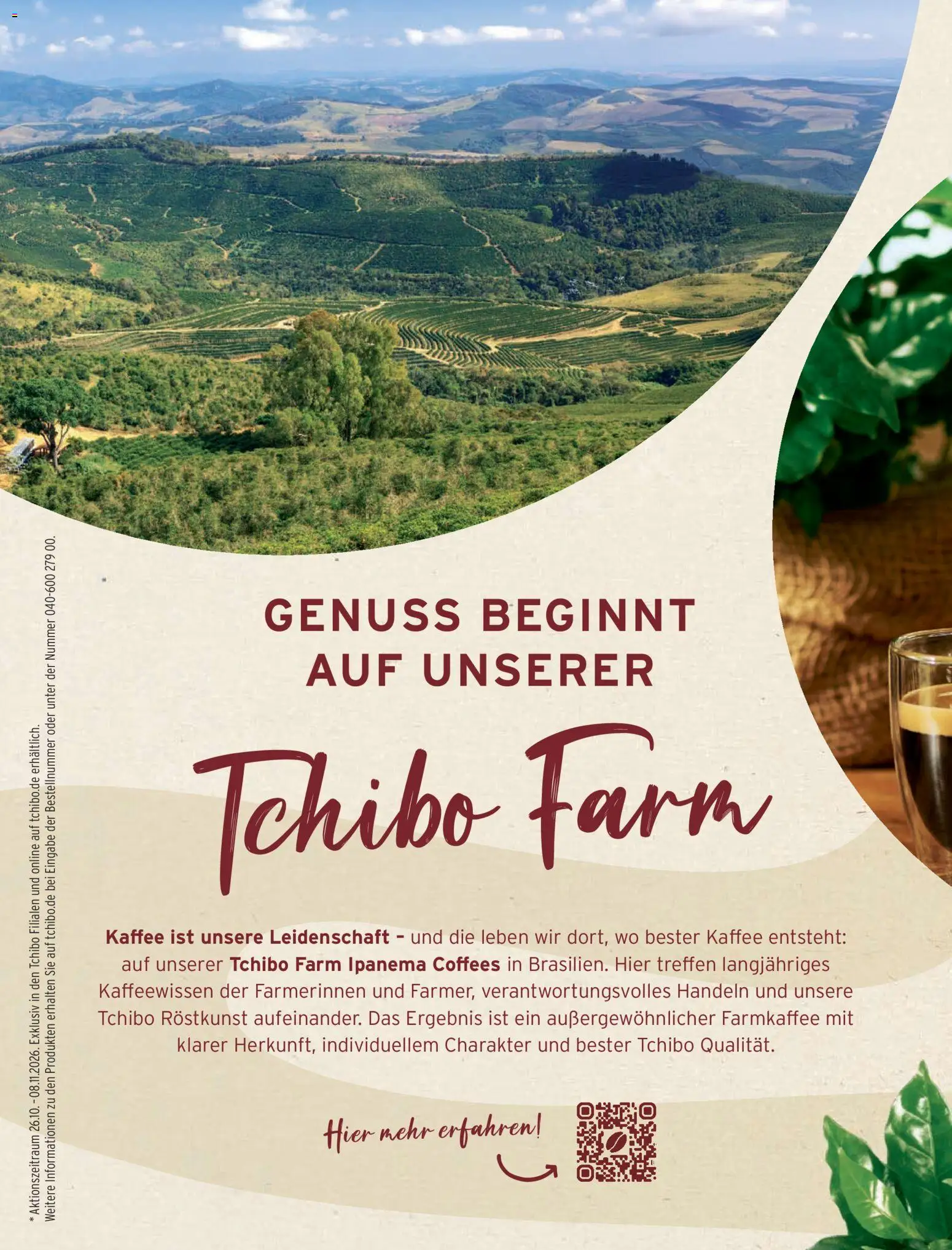 Vorschau von dem Prospekt des Geschäftes Tchibo, gültig ab dem 01.11.2026 - Kaffee