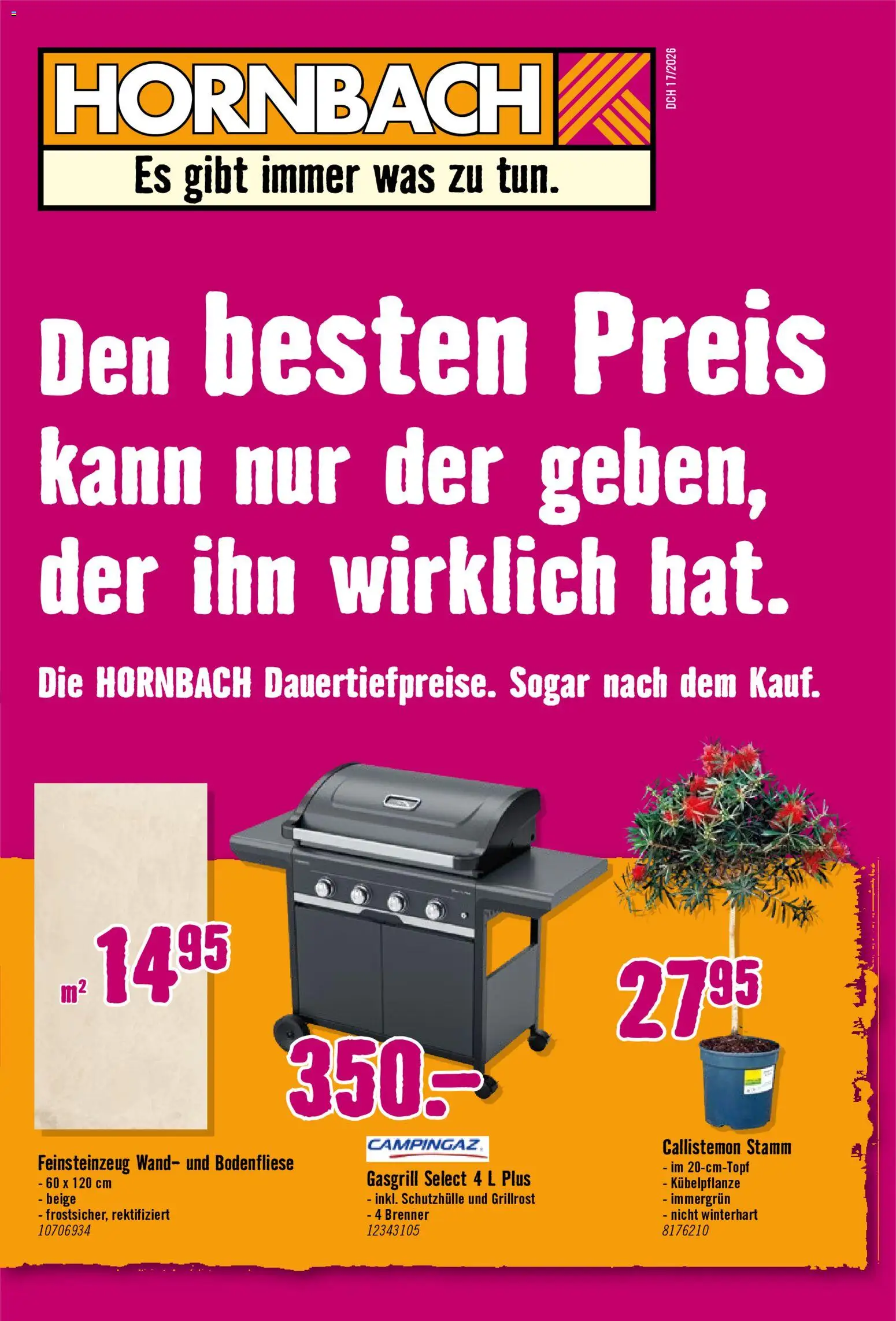 Vorschau des Merkblatts Hornbach aktionen vom Shop Hornbach gültig von 28.04.2026 bis 