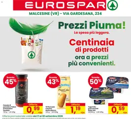 Anteprima dell'opuscolo Eurospar volantino Malcesine dal negozio Eurospar valido da 17/09/2026