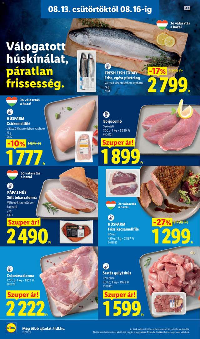Új Lidl akciós újság 08.13.