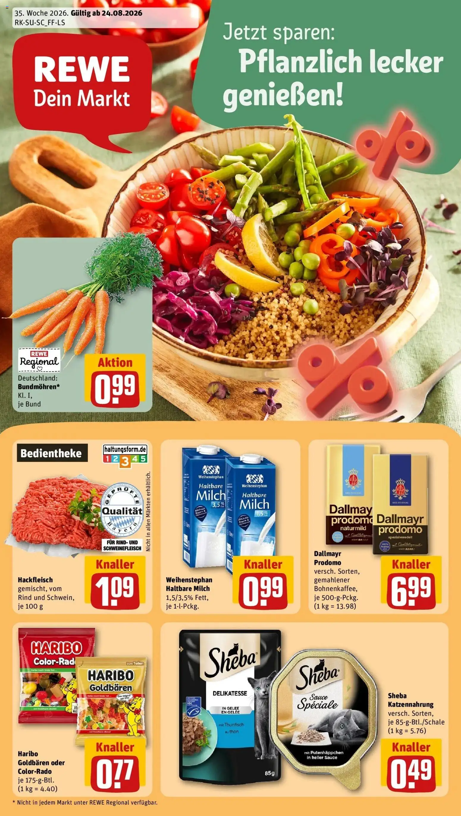 Vorschau von dem Prospekt des Geschäftes Rewe, gültig ab dem 24.08.2026