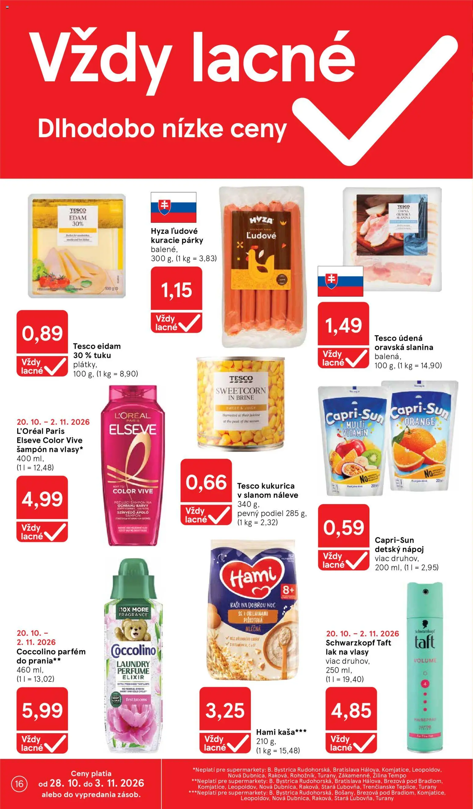 Náhľad Tesco letáku platného od 28.10.2026