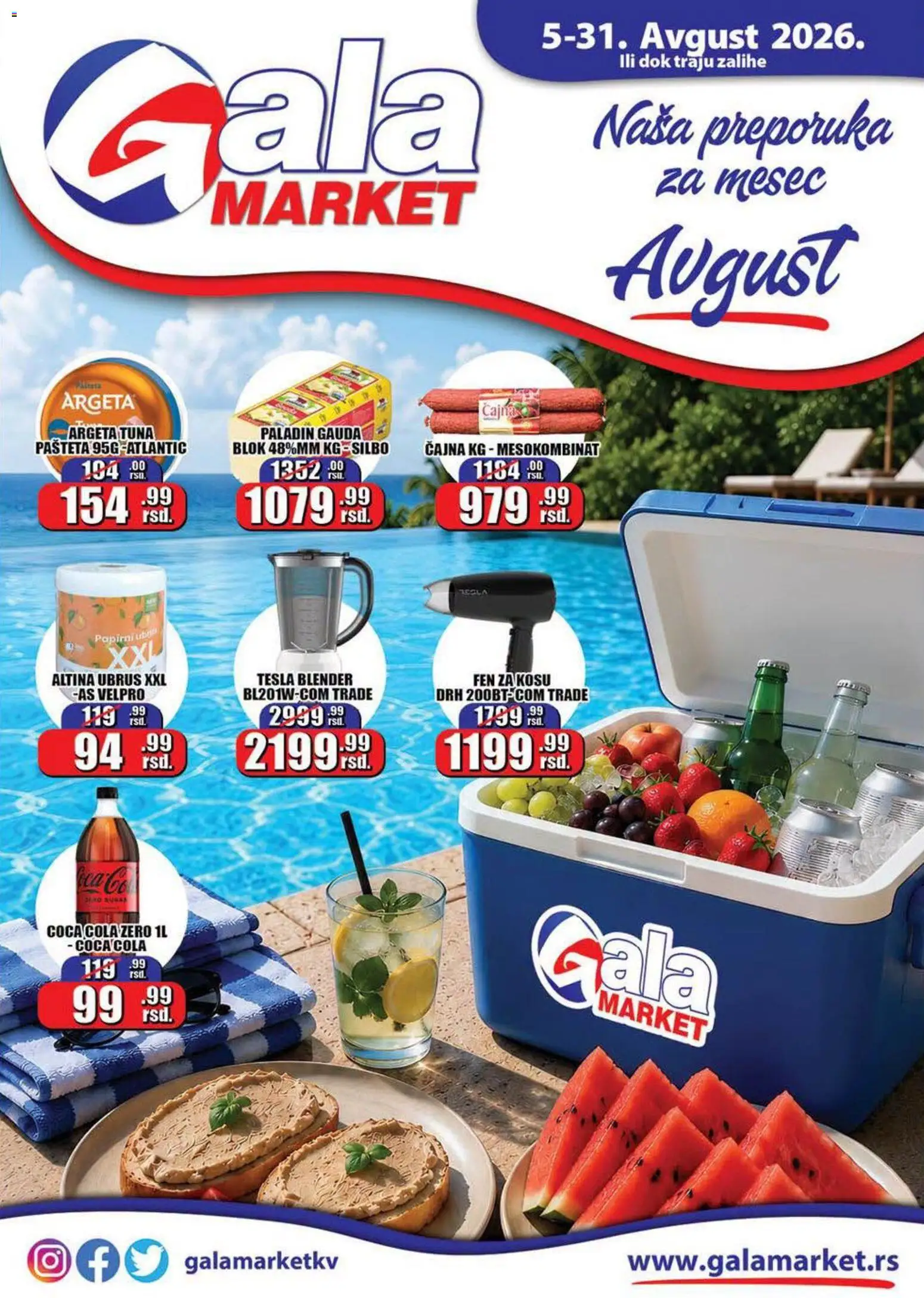 Pregled Gala MARKET kataloga - važi od 05.08.2026