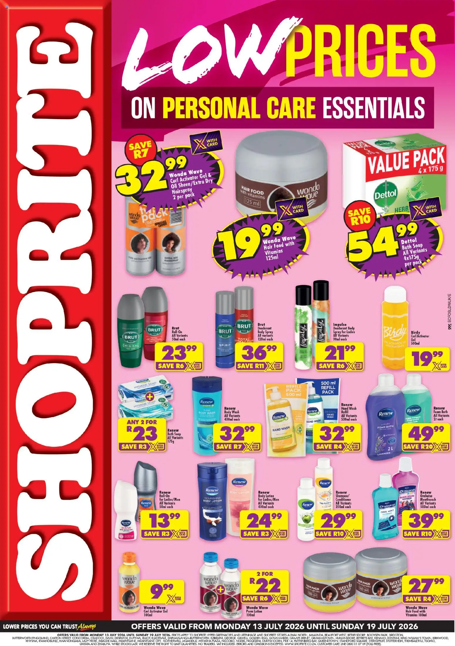 Preview of Shoprite flyer valid from 13/07/2026