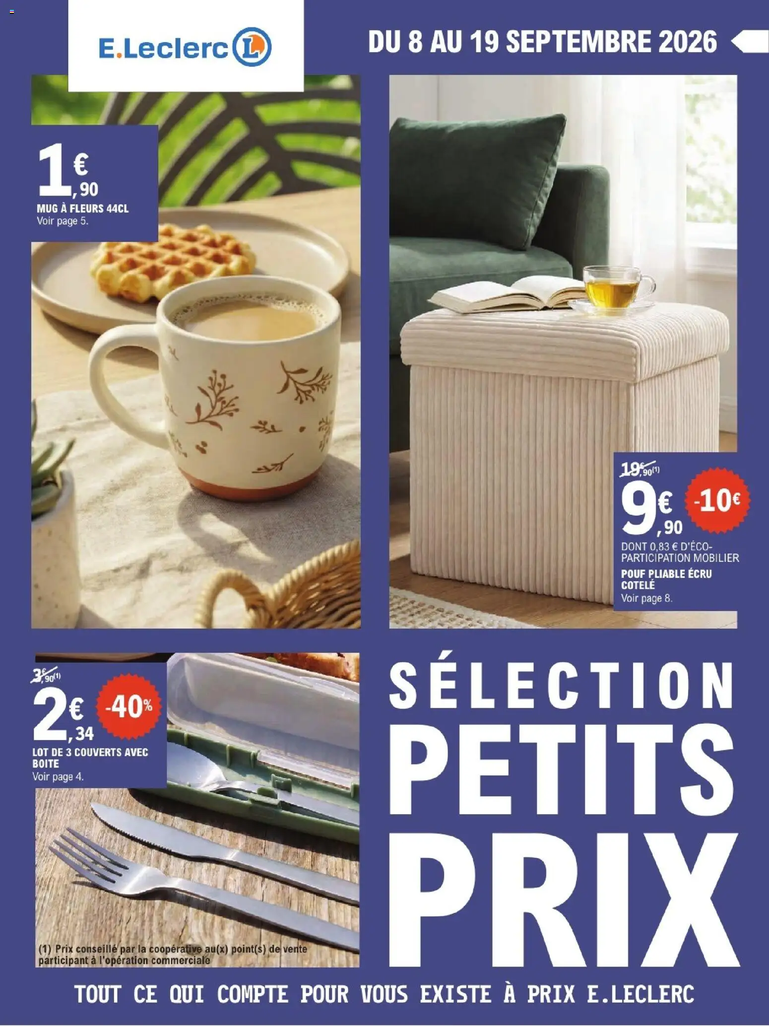 Prévisualisation de E.Leclerc Petits prix du magasin E.Leclerc formulaire valide 08/09/2026