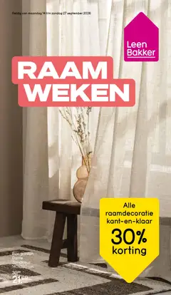 Prévisualisation de Leen Bakker Folder du magasin Leen Bakker formulaire valide 14/09/2026