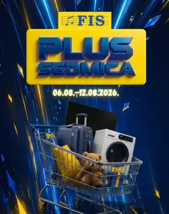Pregled letka FIS Plus sedmica trgovine FIS vrijedi od 06.08.2026