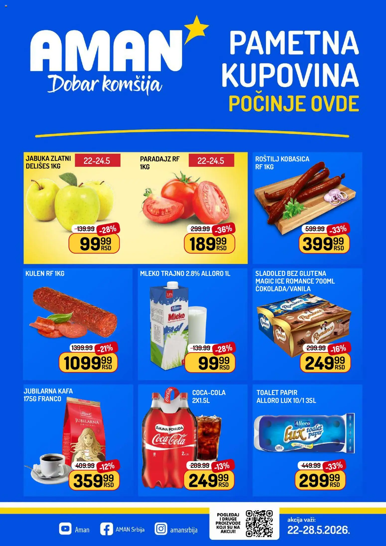 Pregled Aman kataloga - važi od 22.05.2026