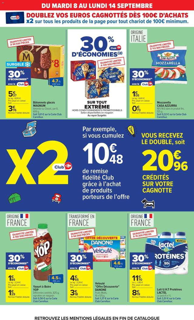 Nouveau catalogue Carrefour à partir du 08/09