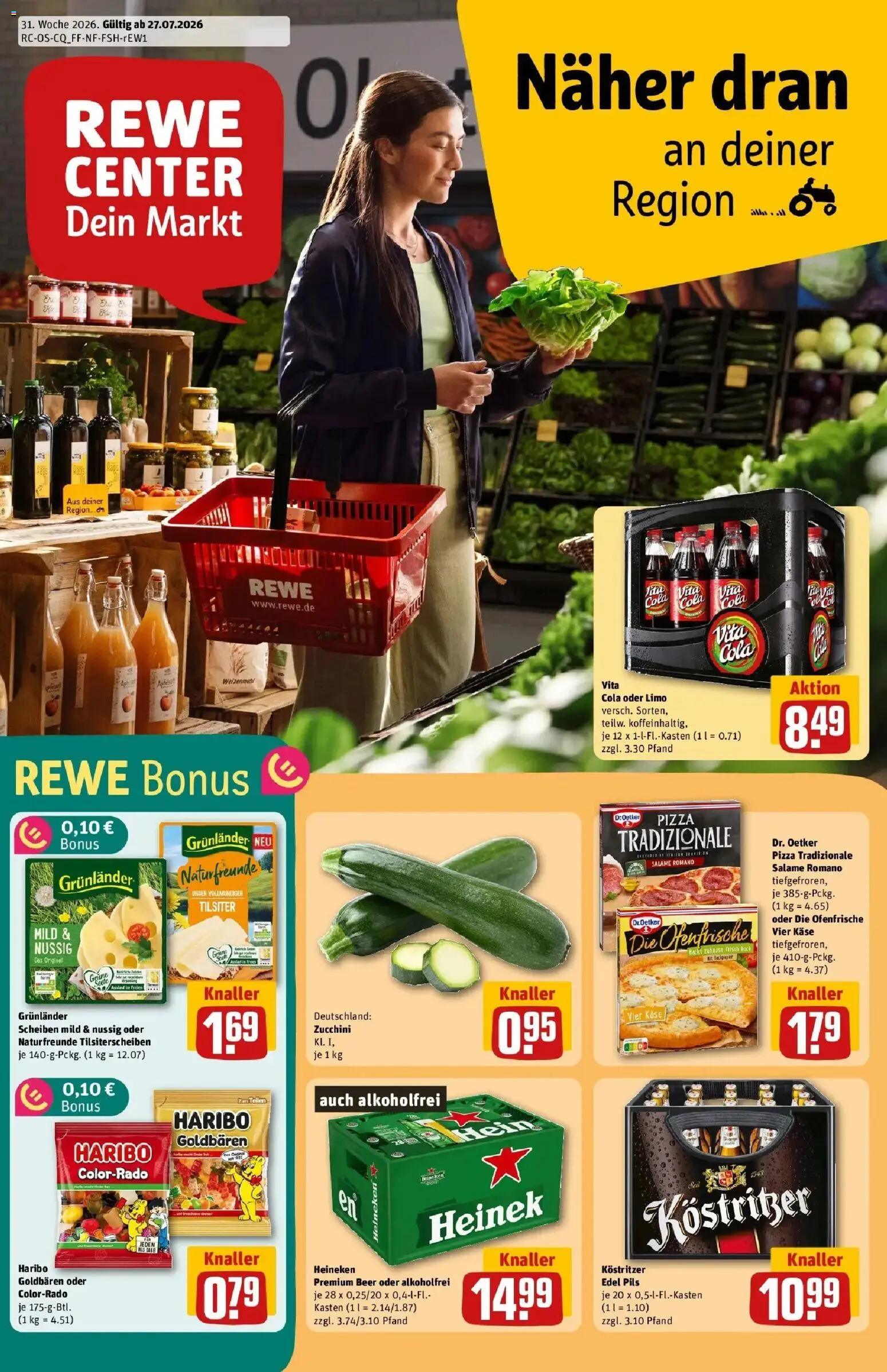 Vorschau von dem Prospekt des Geschäftes Rewe, gültig ab dem 27.07.2026
