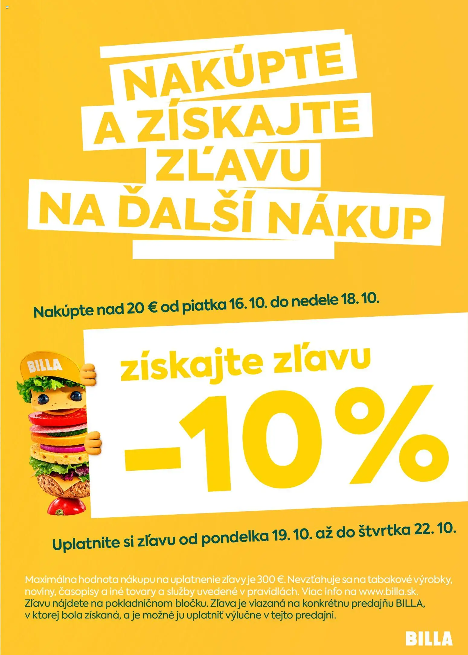Náhľad Billa letáku platného od 14.10.2026