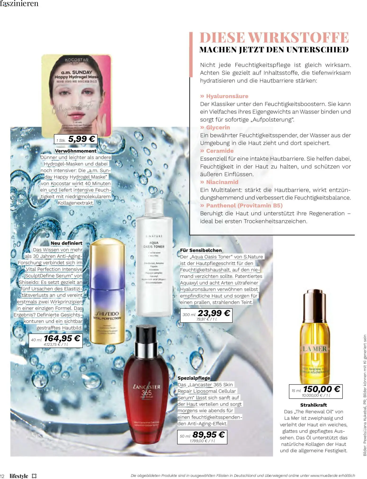 Vorschau von dem Prospekt des Geschäftes Müller, gültig ab dem 01.09.2026 - Wasser, Öl, Toner, Maske, Serum