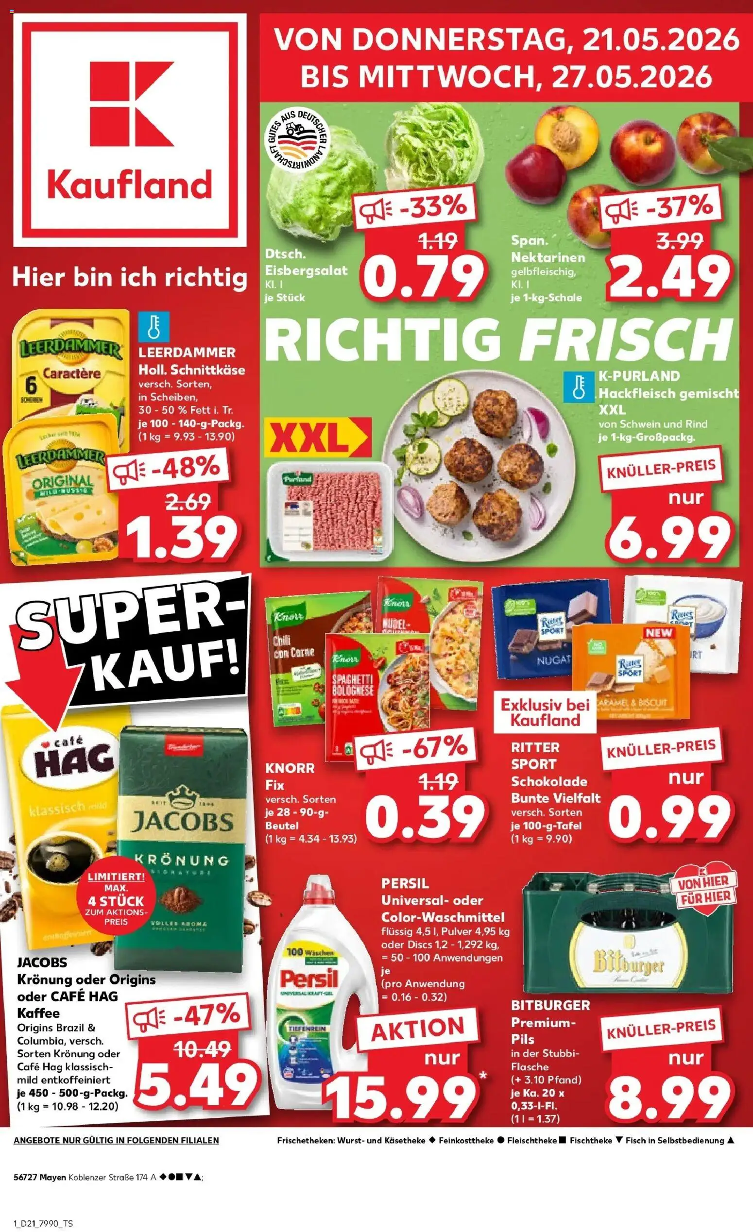 Vorschau von dem Prospekt des Geschäftes Kaufland, gültig ab dem 21.05.2026