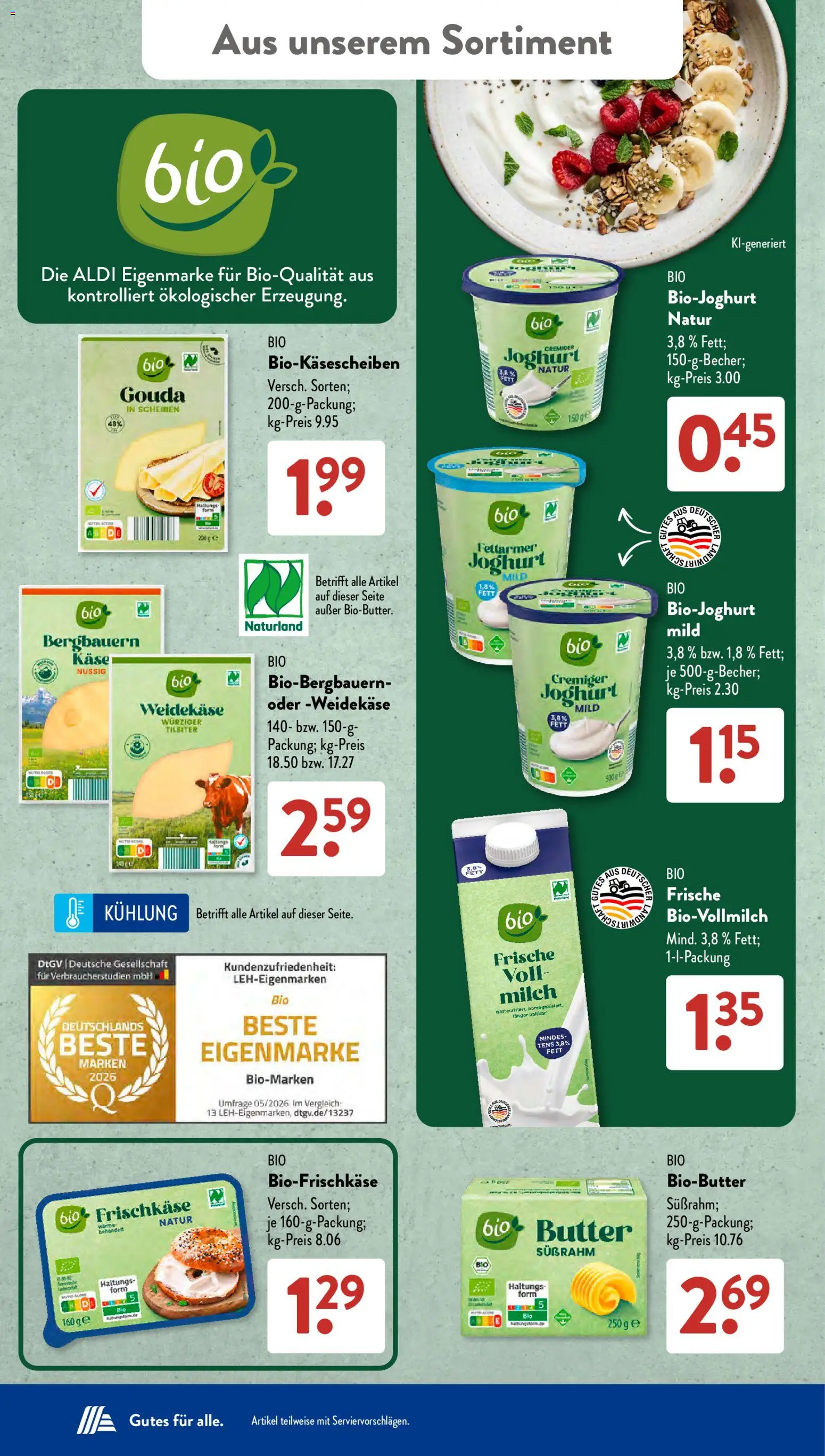 Vorschau von dem Prospekt des Geschäftes Aldi Süd, gültig ab dem 21.09.2026 - Bekleidung, Strickjacke, Weizenmehl, Up2fashion